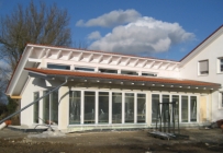 Schwimmbad in Holzbauweise